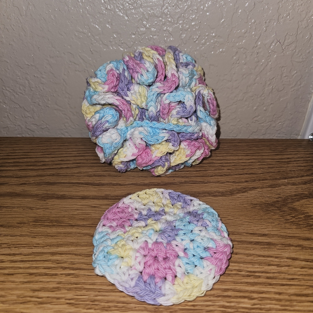Multicolor Crochet Bath Set